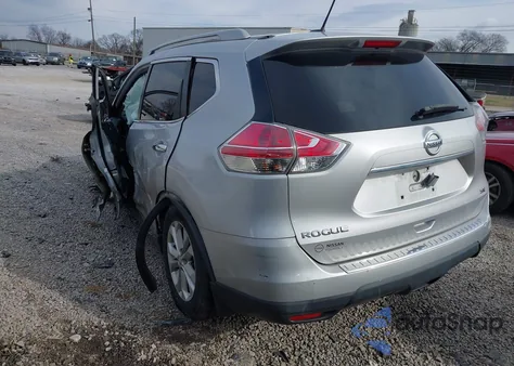 2016 Nissan Rogue Sv из США, поврежденный, VIN 5N1AT2MT4GC924666